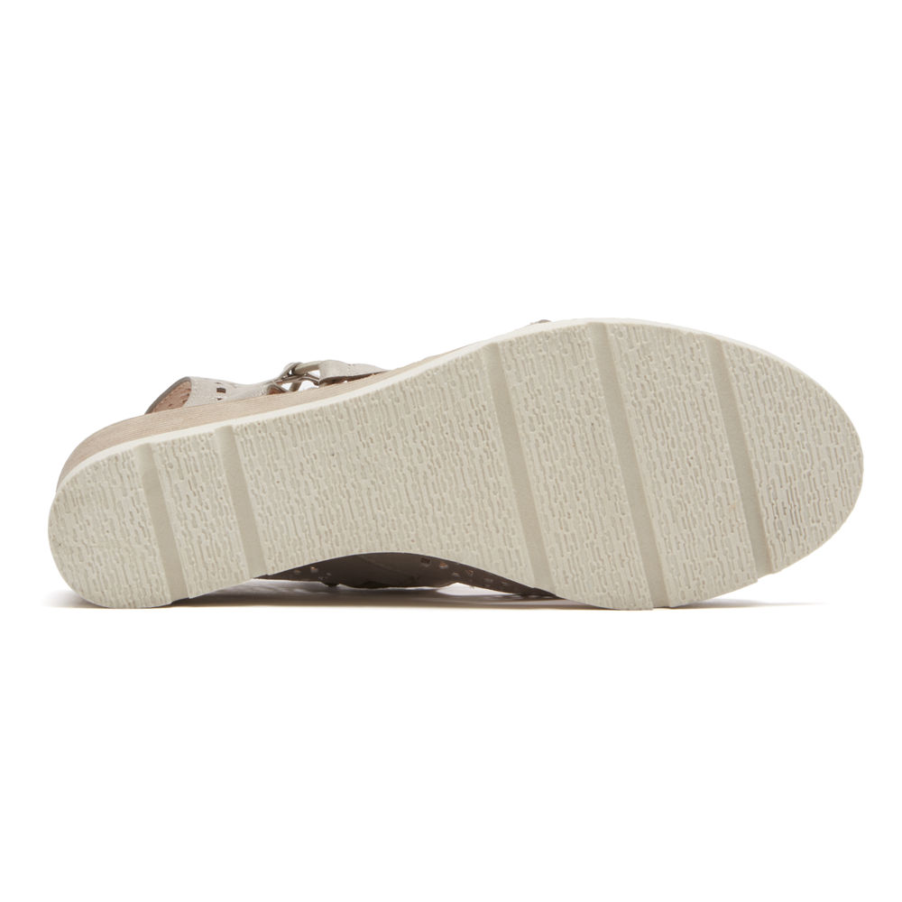 Sandalias Rockport Mujer Mexico - Hadley Bungee Grises - ILKDW8025